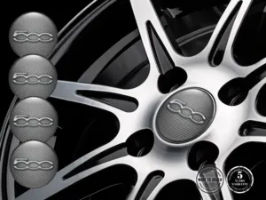 Fiat Abarth Pegatina de Tapacubos Diseño Etiquetas de Cúpula